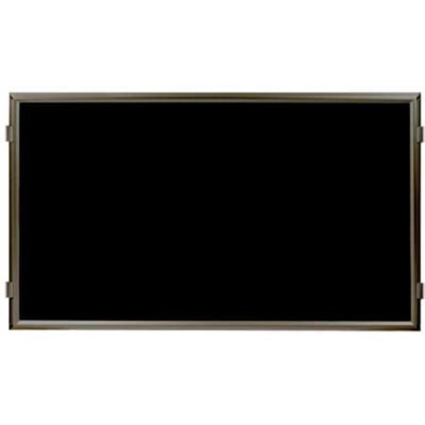 Lavi Industries , Hinged Frame Sign Panel/Barrier, , 48" x 30", Matte Black 50-HFP1001/MB/BK